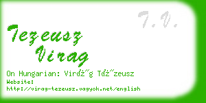 tezeusz virag business card